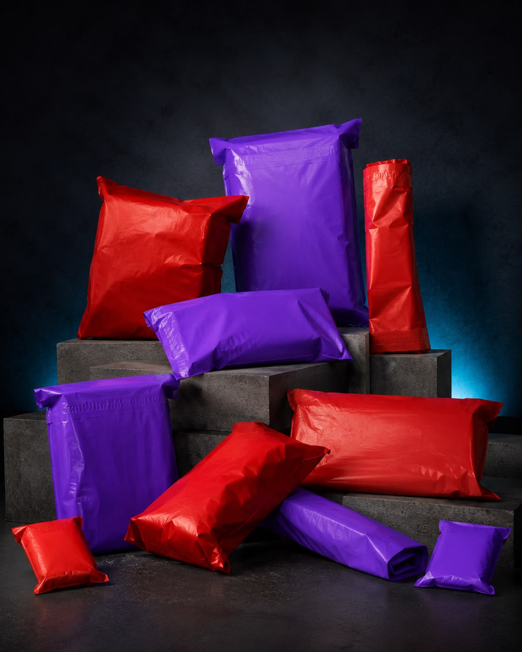 Venduron Mystery Pack Luxury – rote und lila Versandbeutel – Detailansicht