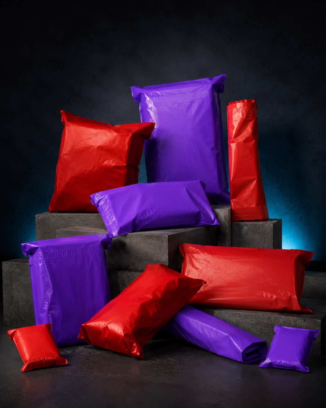 Venduron Mystery Pack Luxury – rote und lila Versandbeutel – Detailansicht